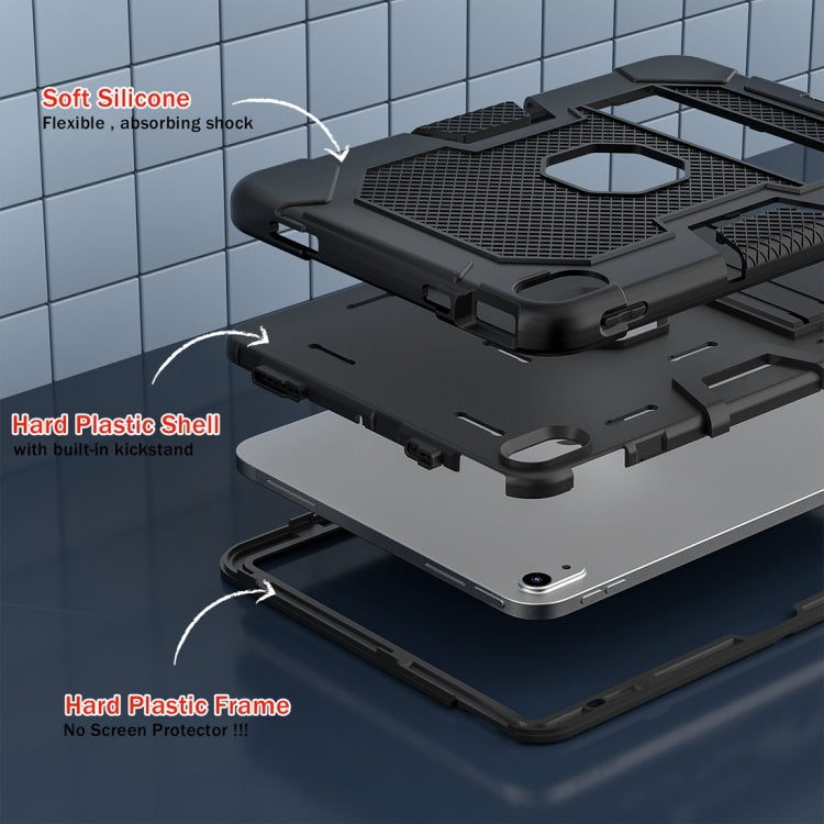 For iPad 10th Gen 10.9 2022 Contrast Color Robot Silicone + PC Tablet Protective Case