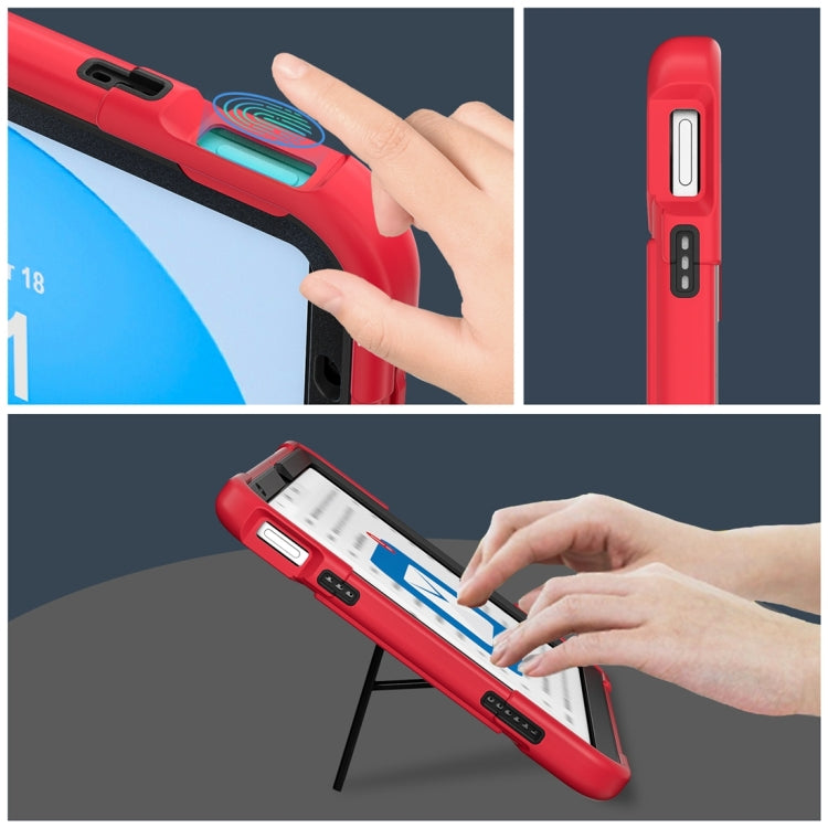 For iPad 10th Gen 10.9 2022 Contrast Color Robot Silicone + PC Tablet Protective Case