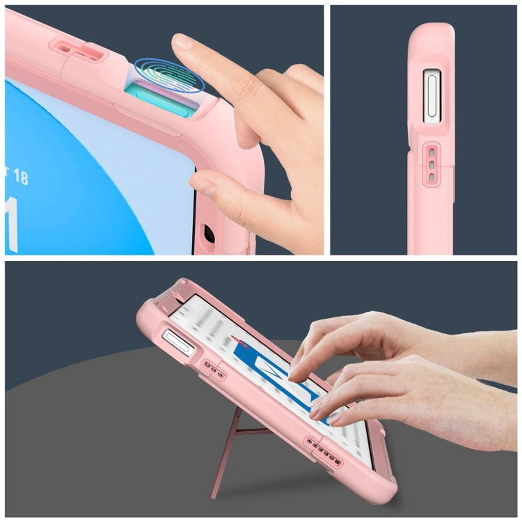 For iPad 10th Gen 10.9 2022 Contrast Color Robot Silicone + PC Tablet Protective Case
