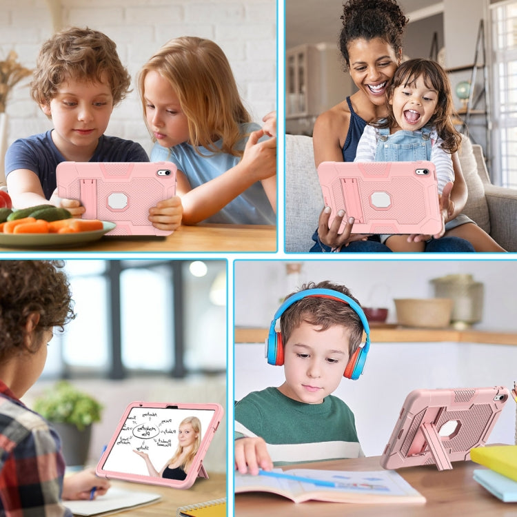For iPad 10th Gen 10.9 2022 Contrast Color Robot Silicone + PC Tablet Protective Case
