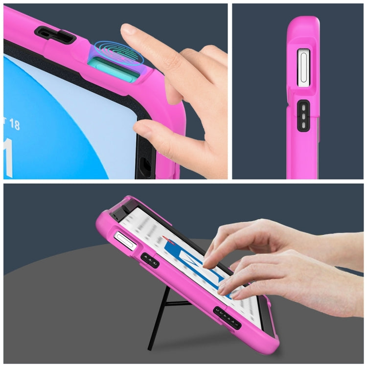 For iPad 10th Gen 10.9 2022 Contrast Color Robot Silicone + PC Tablet Protective Case