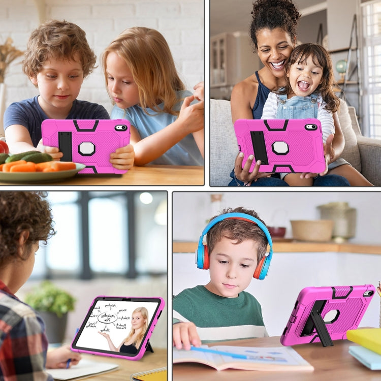 For iPad 10th Gen 10.9 2022 Contrast Color Robot Silicone + PC Tablet Protective Case