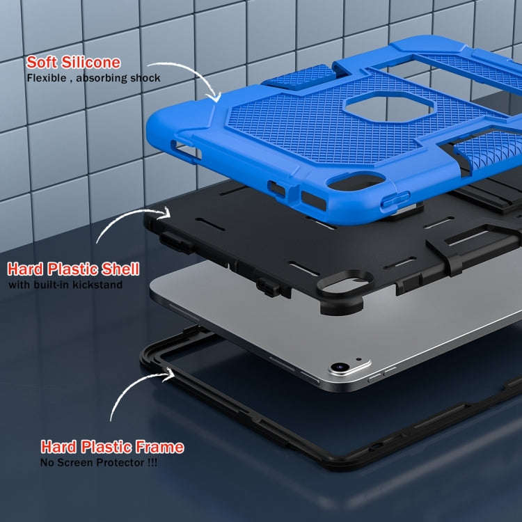 For iPad 10th Gen 10.9 2022 Contrast Color Robot Silicone + PC Tablet Protective Case