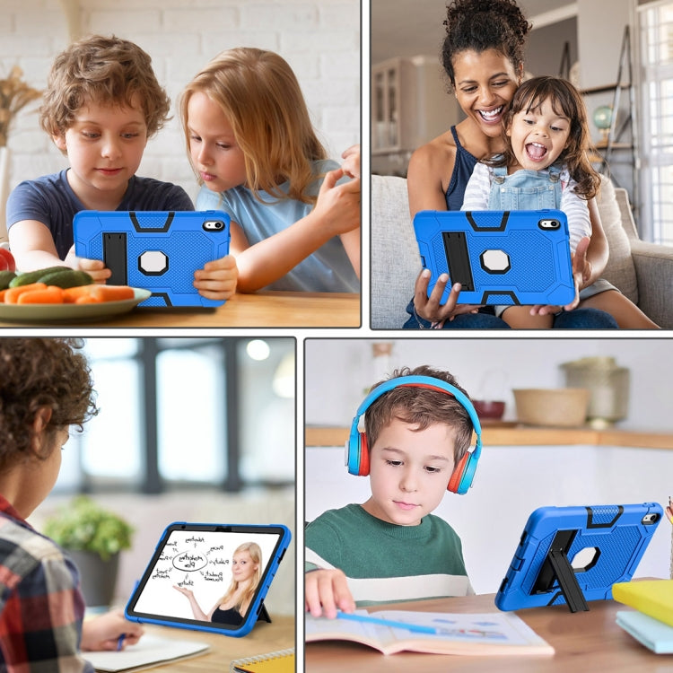 For iPad 10th Gen 10.9 2022 Contrast Color Robot Silicone + PC Tablet Protective Case
