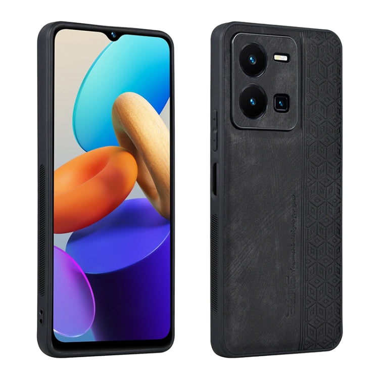 For vivo Y35 4G AZNS 3D Embossed Skin Feel Phone Case