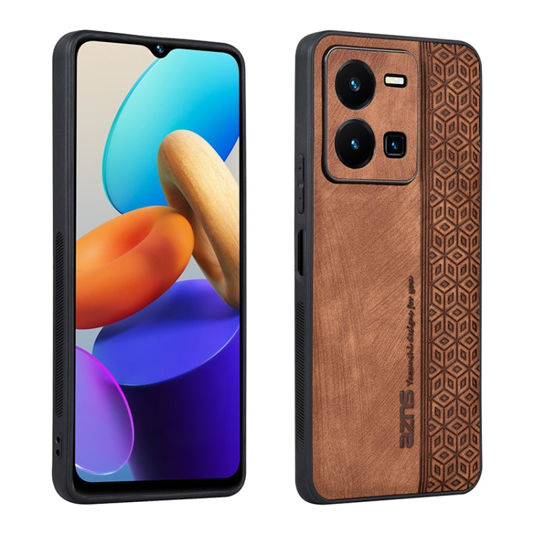 For vivo Y35 4G AZNS 3D Embossed Skin Feel Phone Case