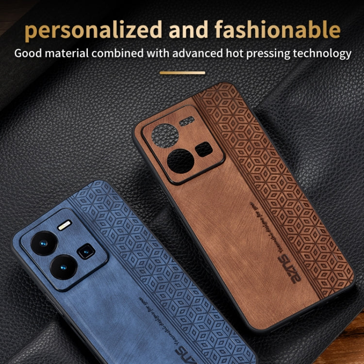 For vivo Y35 4G AZNS 3D Embossed Skin Feel Phone Case
