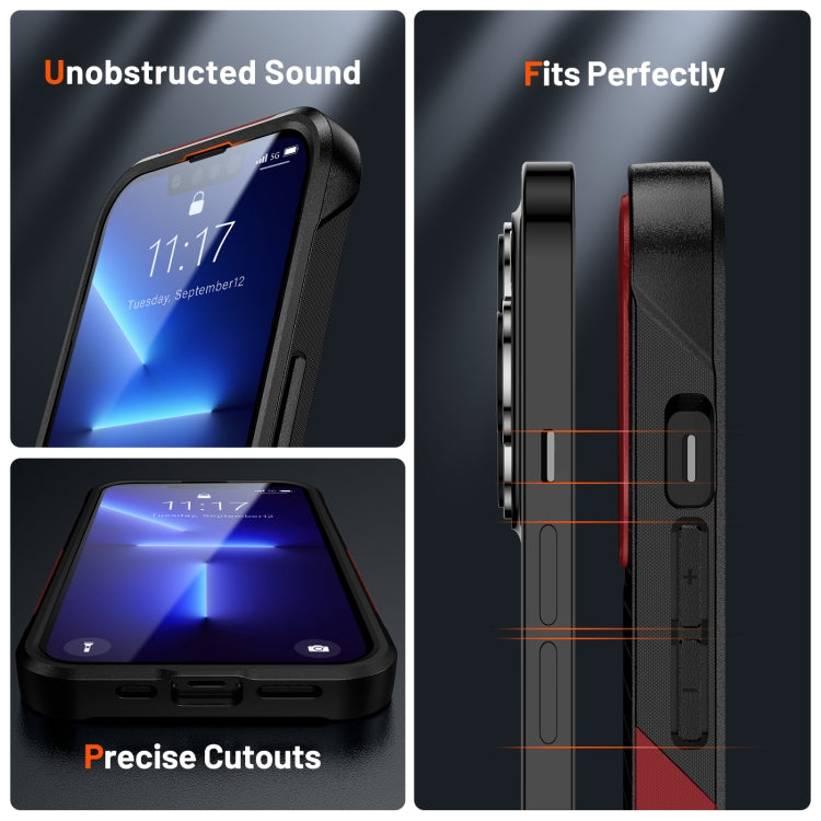 For iPhone 13 Pro Max PC + TPU Shockproof Protective Phone Case
