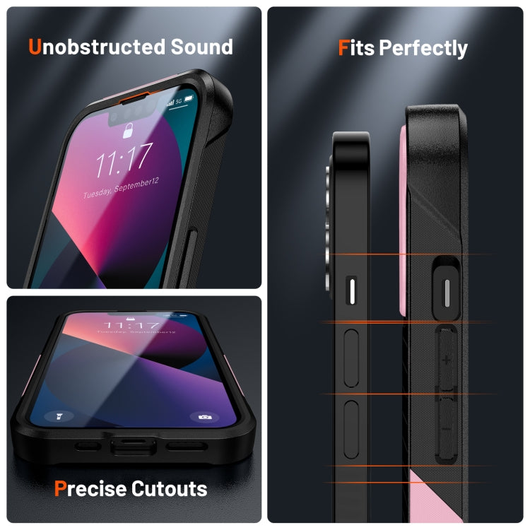 For iPhone 13 PC + TPU Shockproof Protective Phone Case
