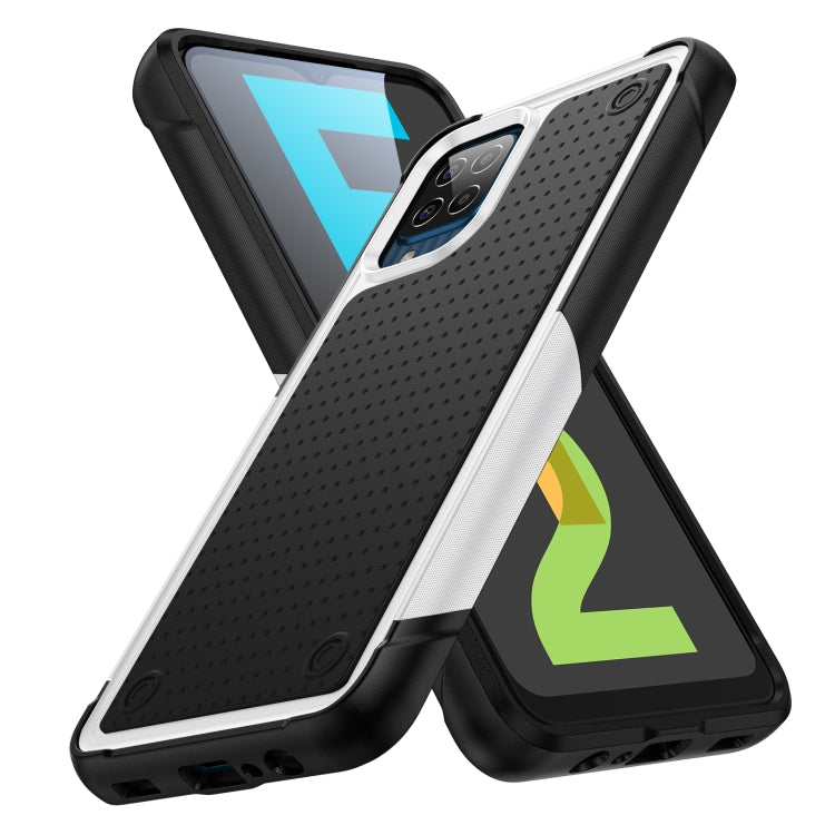For Samsung Galaxy F12 PC + TPU Shockproof Protective Phone Case