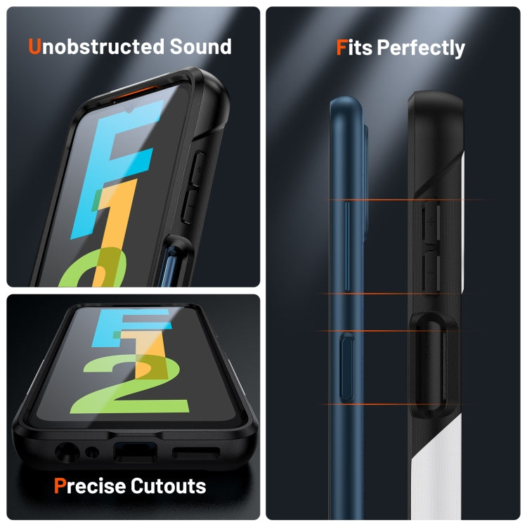 For Samsung Galaxy F12 PC + TPU Shockproof Protective Phone Case