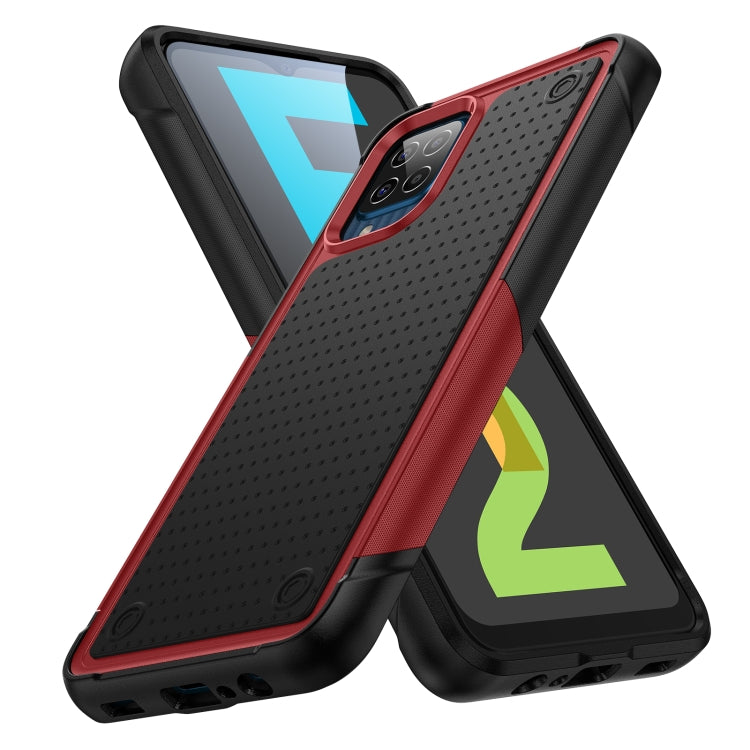 For Samsung Galaxy F12 PC + TPU Shockproof Protective Phone Case