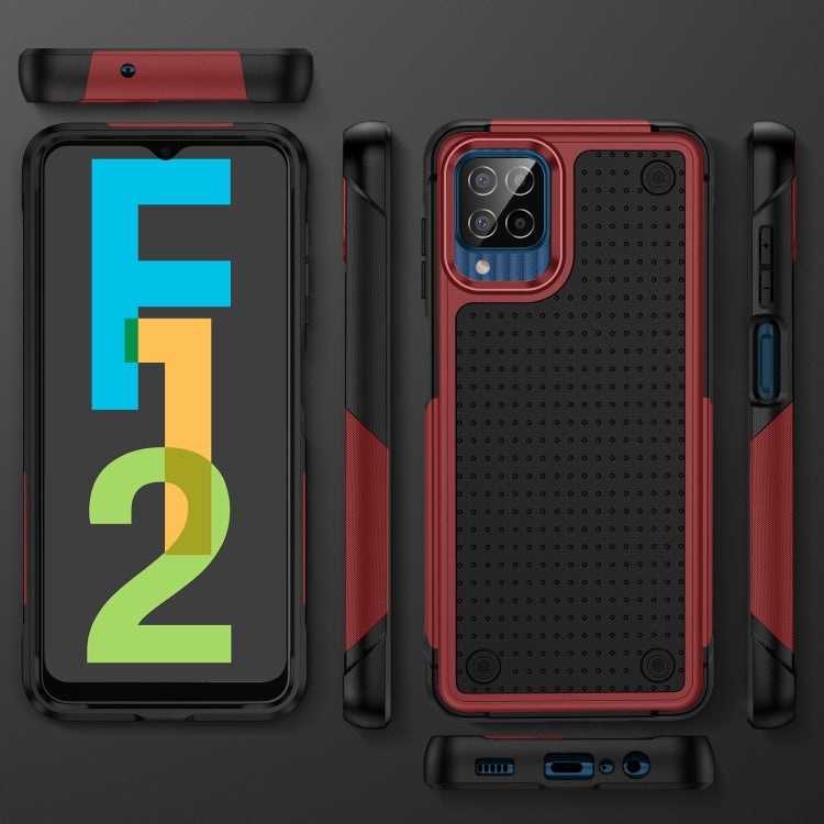For Samsung Galaxy F12 PC + TPU Shockproof Protective Phone Case
