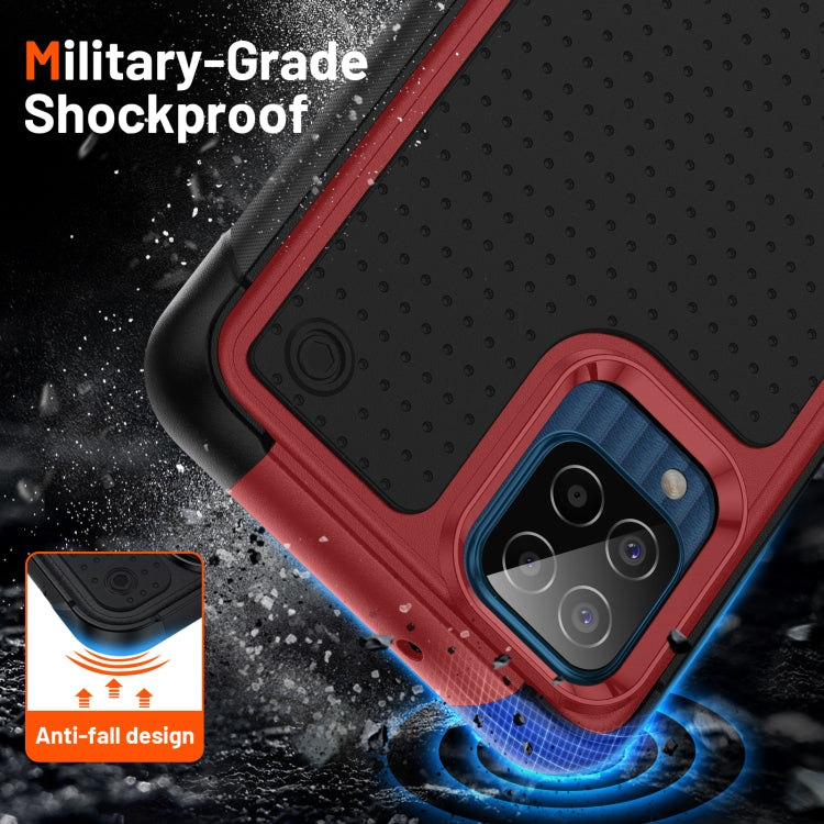 For Samsung Galaxy F12 PC + TPU Shockproof Protective Phone Case