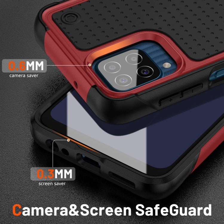 For Samsung Galaxy F12 PC + TPU Shockproof Protective Phone Case