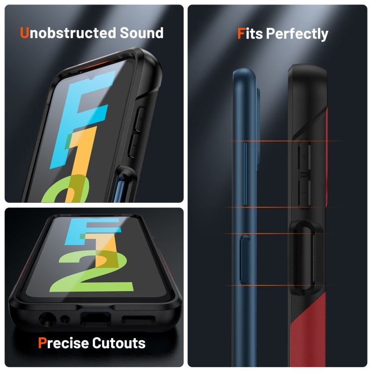 For Samsung Galaxy F12 PC + TPU Shockproof Protective Phone Case