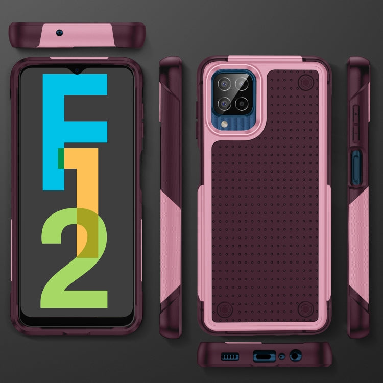 For Samsung Galaxy F12 PC + TPU Shockproof Protective Phone Case
