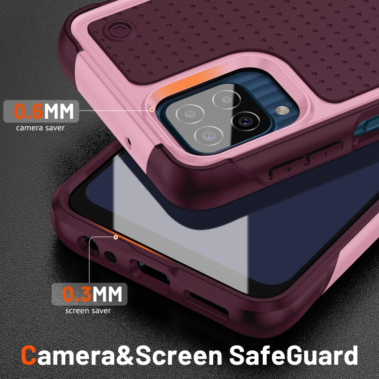 For Samsung Galaxy F12 PC + TPU Shockproof Protective Phone Case