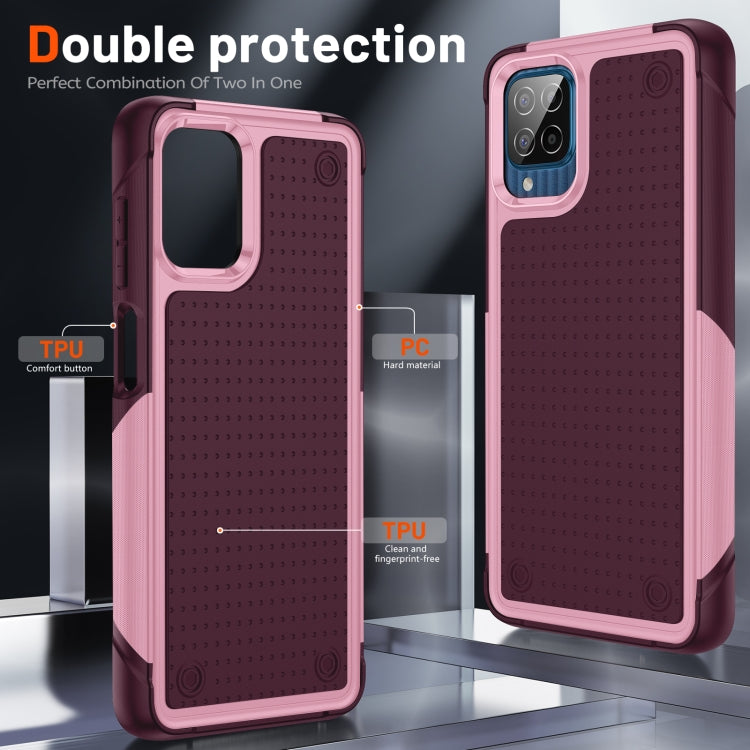 For Samsung Galaxy F12 PC + TPU Shockproof Protective Phone Case