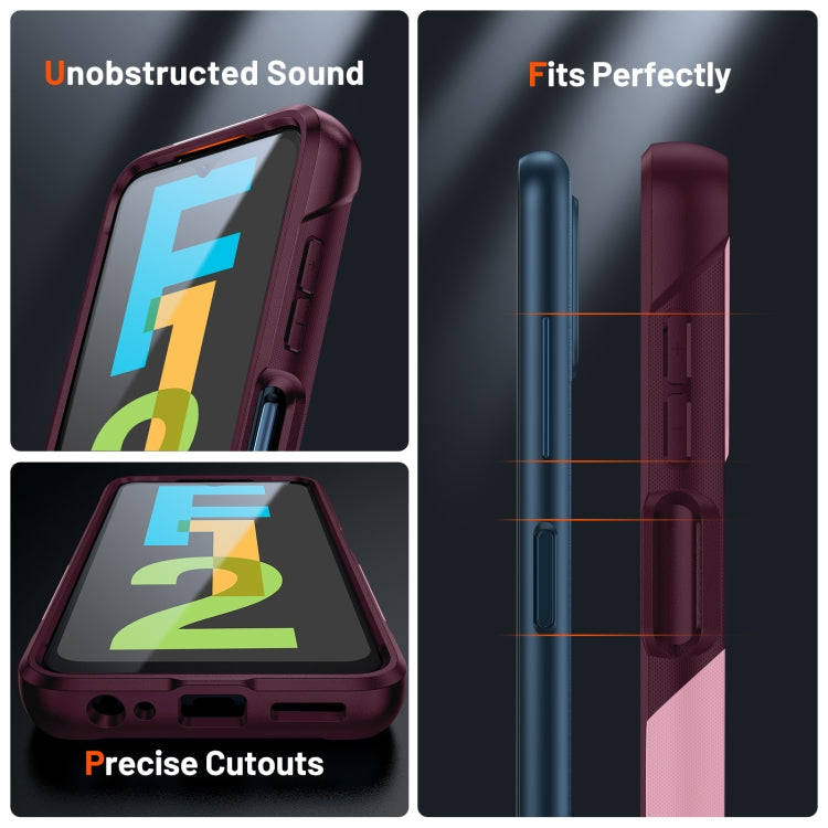 For Samsung Galaxy F12 PC + TPU Shockproof Protective Phone Case