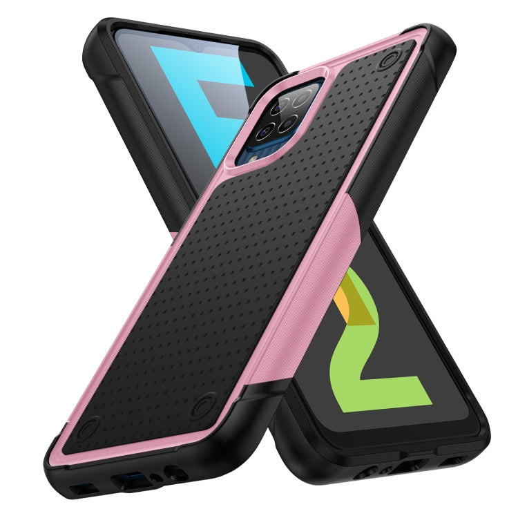 For Samsung Galaxy F12 PC + TPU Shockproof Protective Phone Case