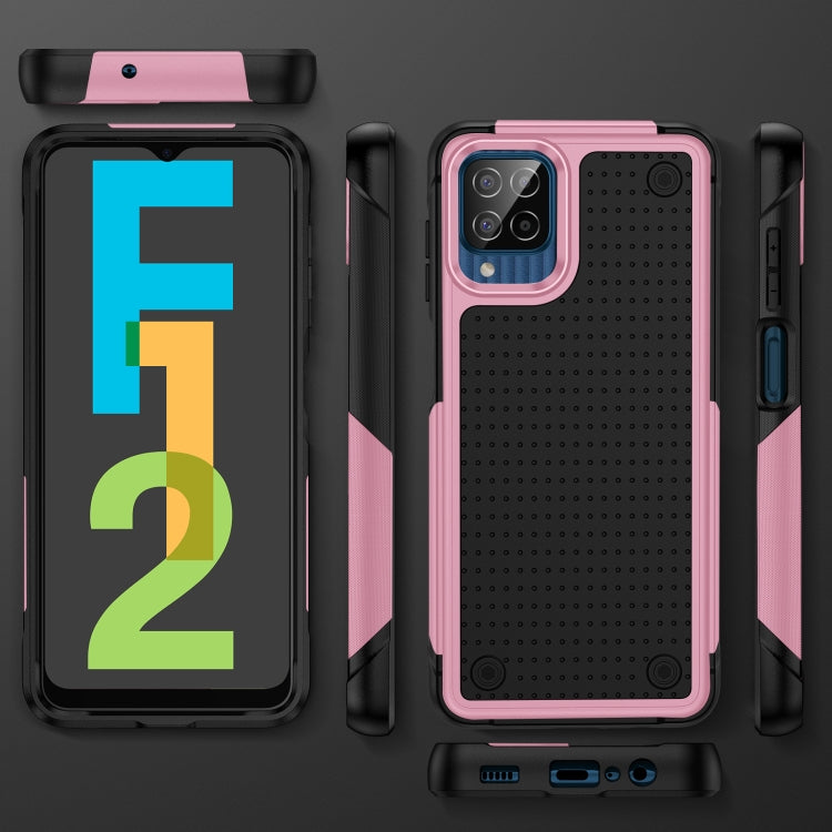 For Samsung Galaxy F12 PC + TPU Shockproof Protective Phone Case