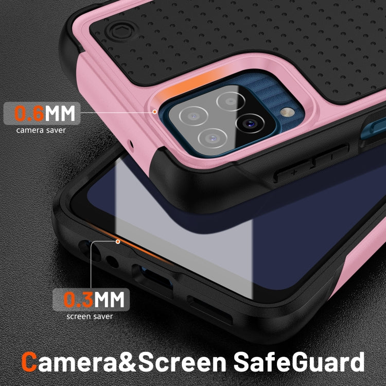 For Samsung Galaxy F12 PC + TPU Shockproof Protective Phone Case