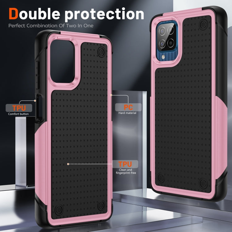 For Samsung Galaxy F12 PC + TPU Shockproof Protective Phone Case