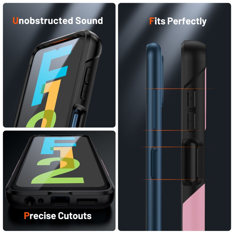 For Samsung Galaxy F12 PC + TPU Shockproof Protective Phone Case