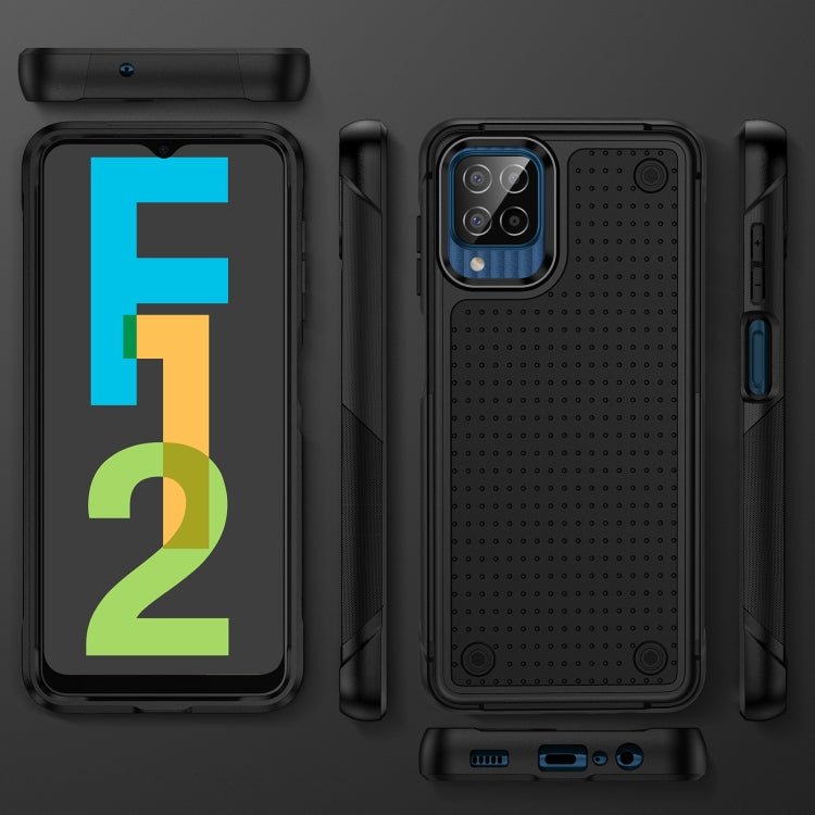 For Samsung Galaxy F12 PC + TPU Shockproof Protective Phone Case