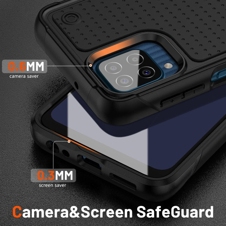 For Samsung Galaxy F12 PC + TPU Shockproof Protective Phone Case