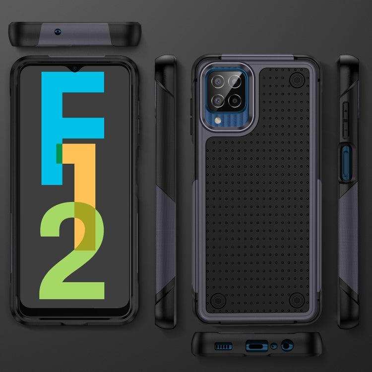For Samsung Galaxy F12 PC + TPU Shockproof Protective Phone Case