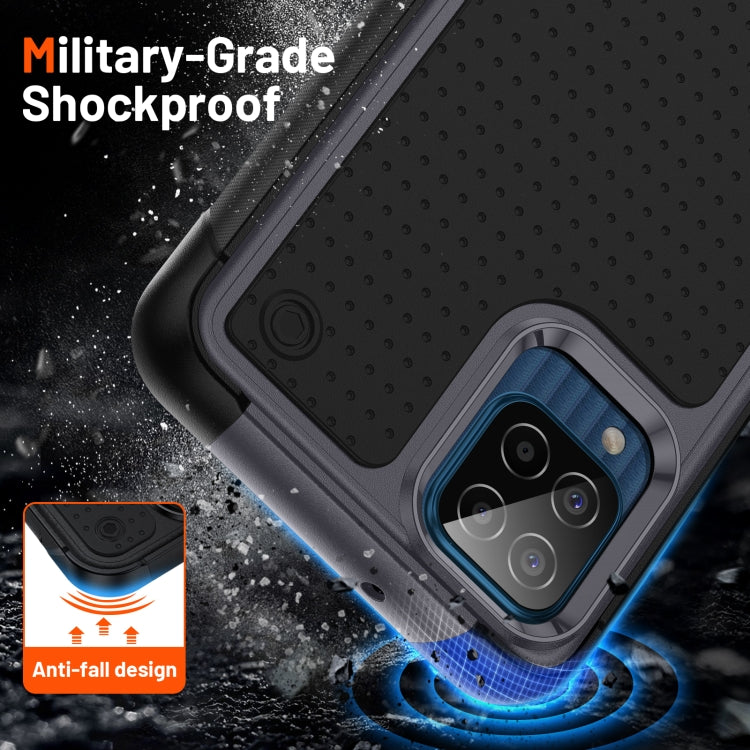 For Samsung Galaxy F12 PC + TPU Shockproof Protective Phone Case
