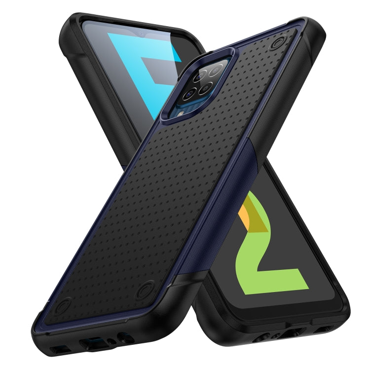 For Samsung Galaxy F12 PC + TPU Shockproof Protective Phone Case
