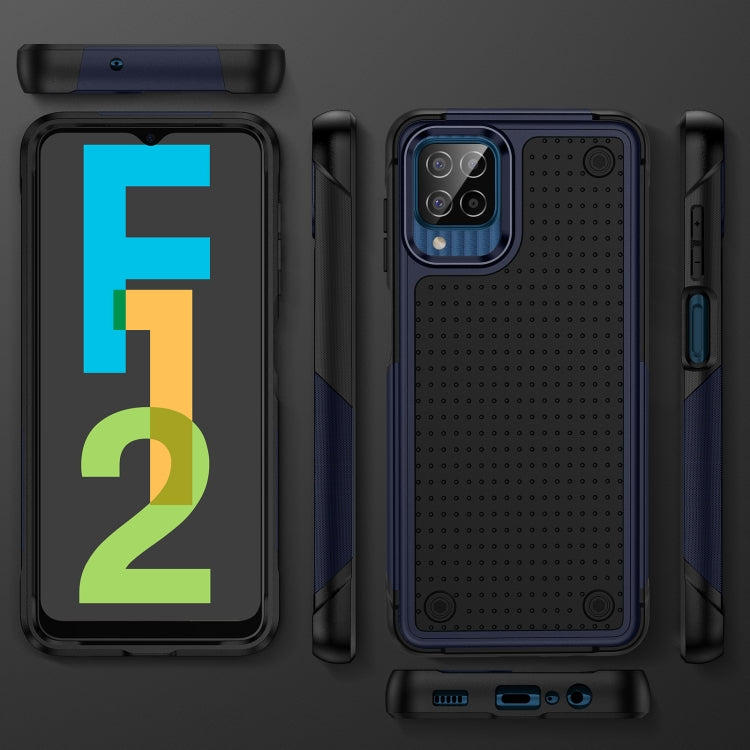 For Samsung Galaxy F12 PC + TPU Shockproof Protective Phone Case