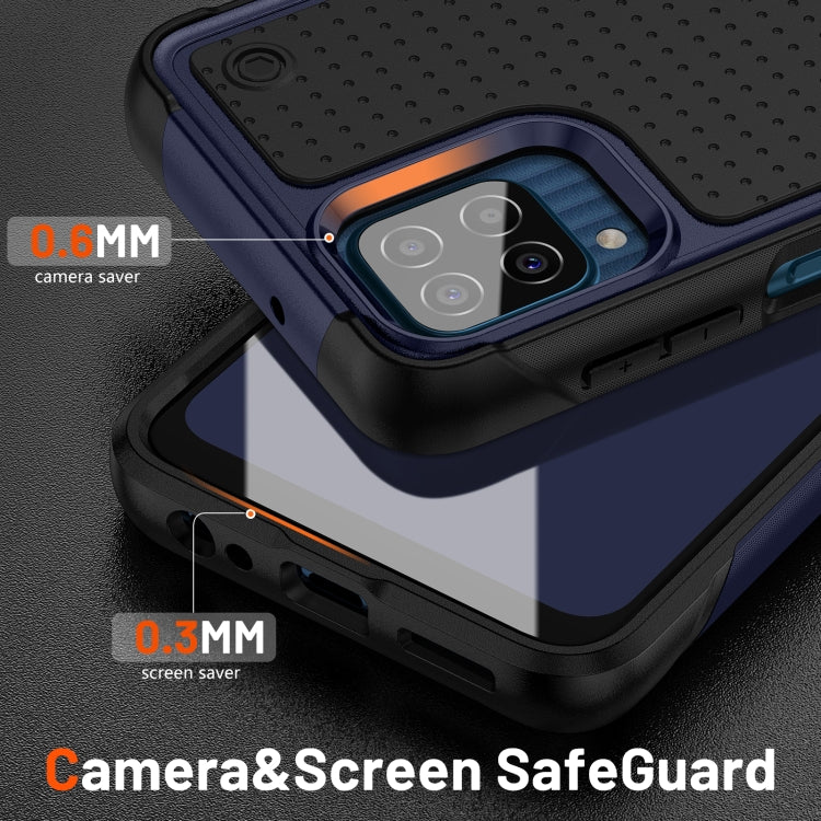 For Samsung Galaxy F12 PC + TPU Shockproof Protective Phone Case