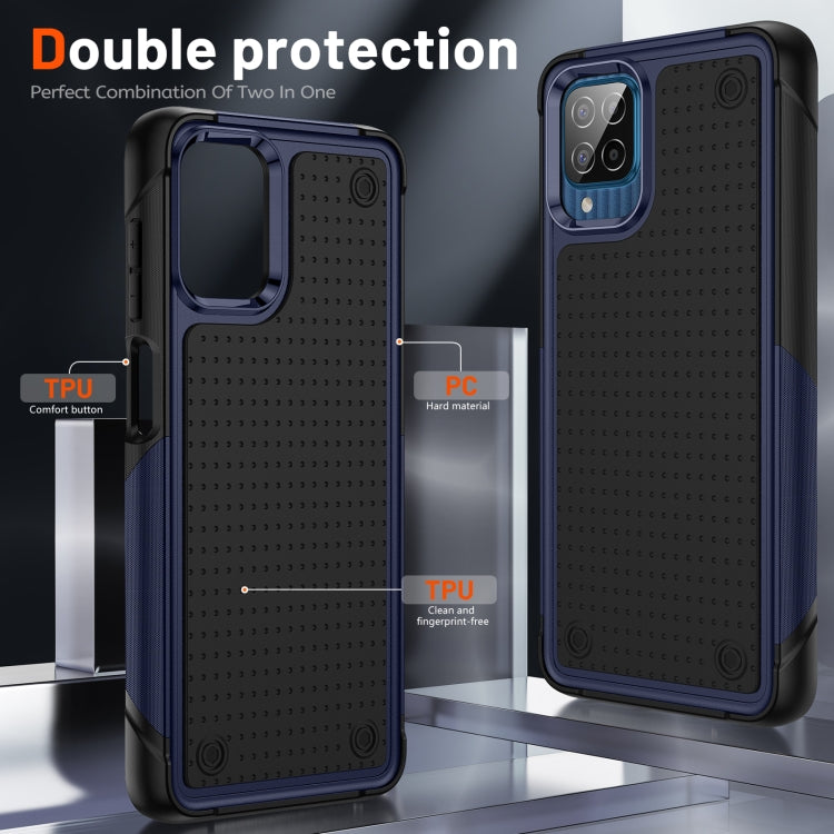 For Samsung Galaxy F12 PC + TPU Shockproof Protective Phone Case