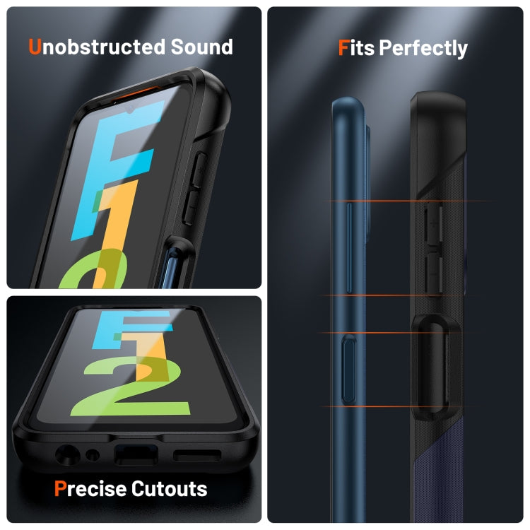 For Samsung Galaxy F12 PC + TPU Shockproof Protective Phone Case