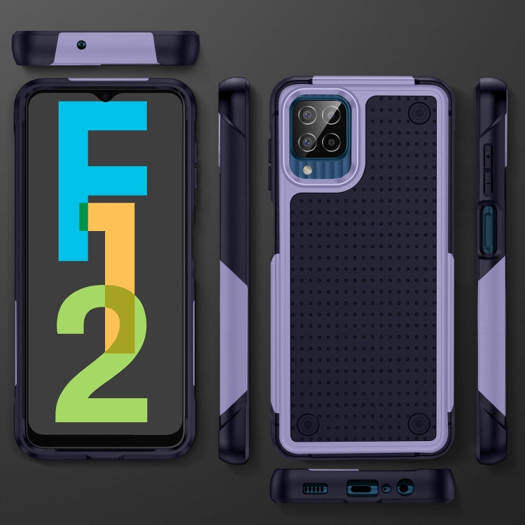 For Samsung Galaxy F12 PC + TPU Shockproof Protective Phone Case
