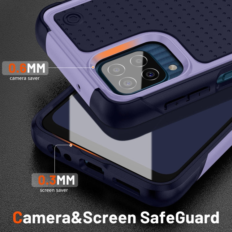 For Samsung Galaxy F12 PC + TPU Shockproof Protective Phone Case