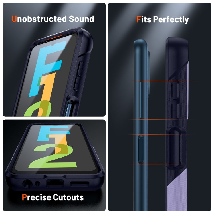 For Samsung Galaxy F12 PC + TPU Shockproof Protective Phone Case