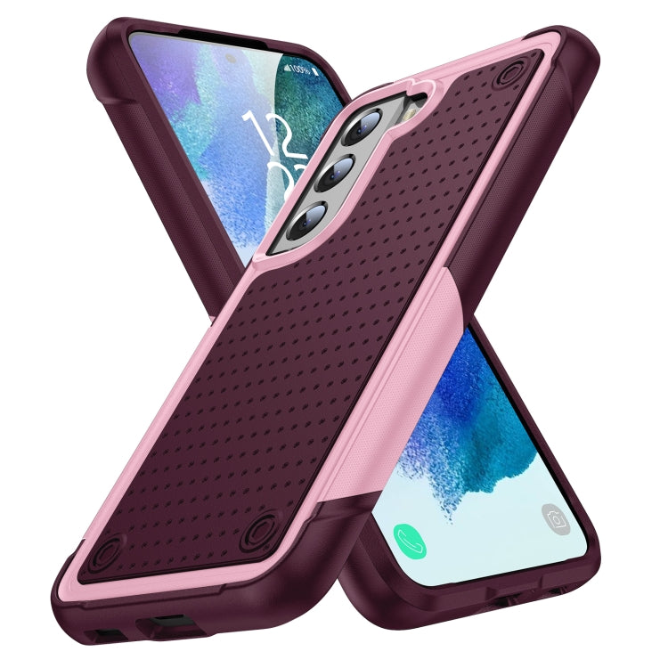 For Samsung Galaxy S21 FE 5G PC + TPU Shockproof Protective Phone Case