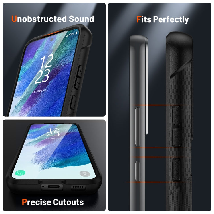 For Samsung Galaxy S21 FE 5G PC + TPU Shockproof Protective Phone Case