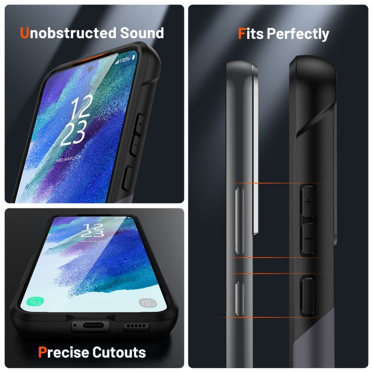 For Samsung Galaxy S21 FE 5G PC + TPU Shockproof Protective Phone Case