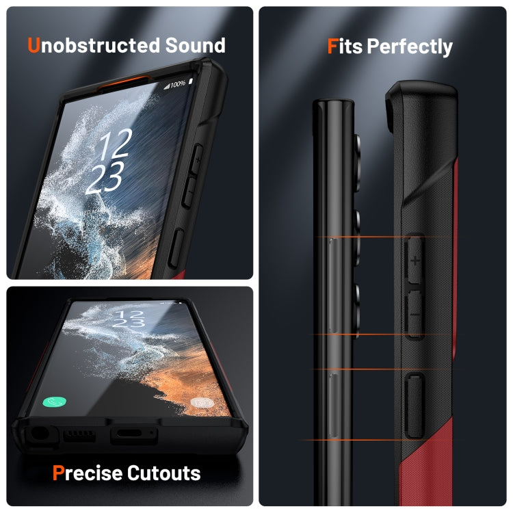 For Samsung Galaxy S22 Ultra 5G PC + TPU Shockproof Protective Phone Case