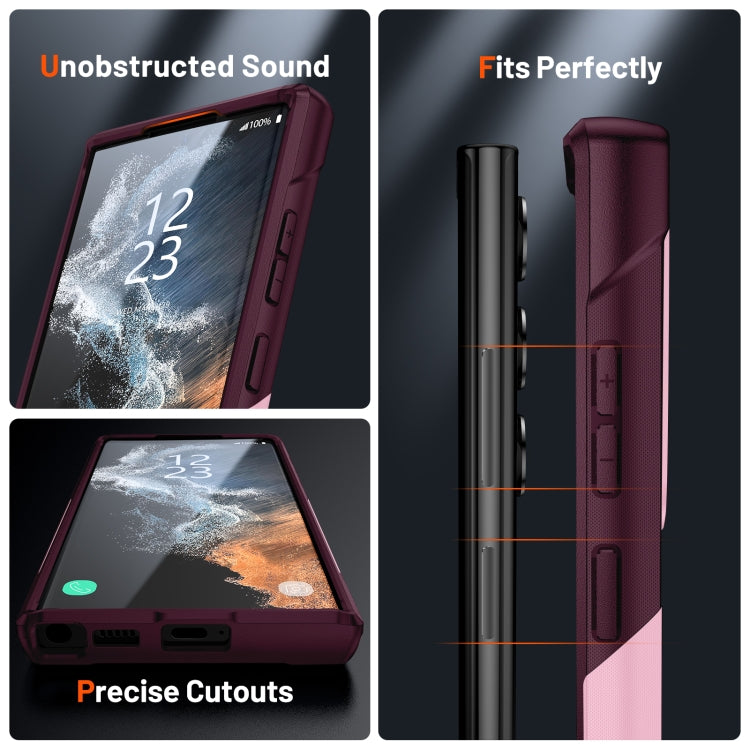 For Samsung Galaxy S22 Ultra 5G PC + TPU Shockproof Protective Phone Case