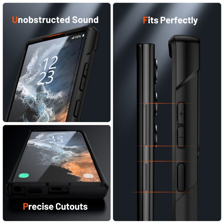 For Samsung Galaxy S22 Ultra 5G PC + TPU Shockproof Protective Phone Case