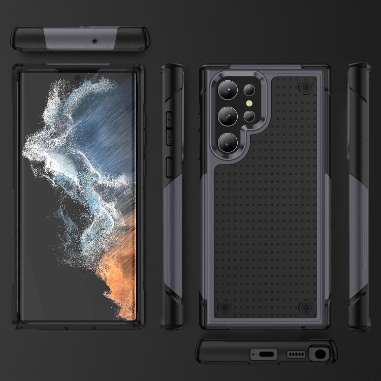 For Samsung Galaxy S22 Ultra 5G PC + TPU Shockproof Protective Phone Case
