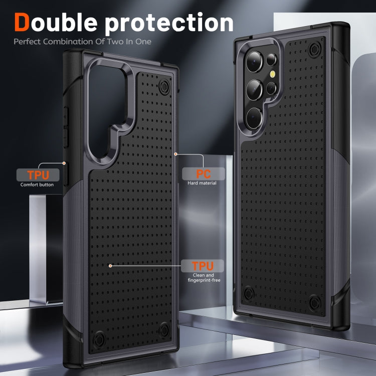 For Samsung Galaxy S22 Ultra 5G PC + TPU Shockproof Protective Phone Case
