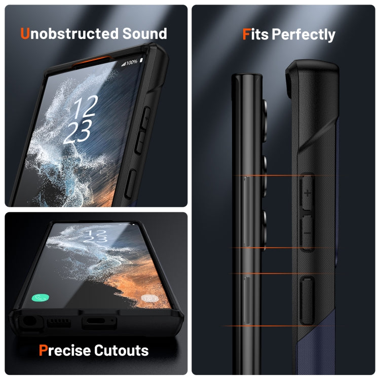 For Samsung Galaxy S22 Ultra 5G PC + TPU Shockproof Protective Phone Case
